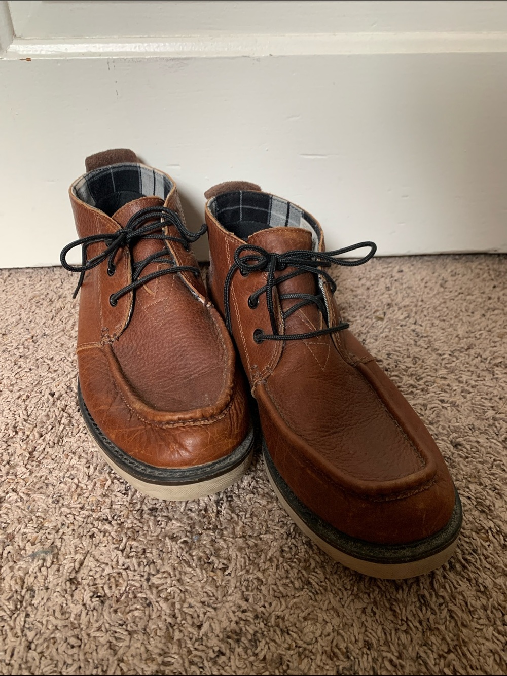 Toms Brown Leather Chukka Boots Men’s Size 10